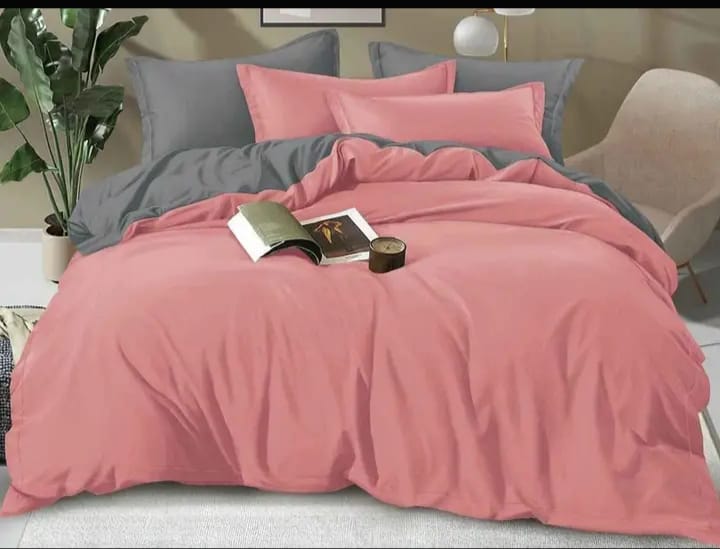 Double-Sided Duvet Cover Set – Pure Cotton (6×7)  Upgrade your bedroom with this premium double-sided duvet cover set, crafted from pure cotton for comfort, breathability, and a fresh, stylish look on