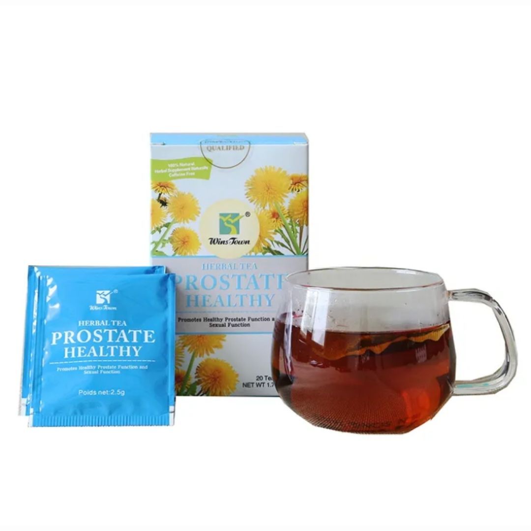 Men Prostate Health Tea Detox Herbal 20 Sachets Bags Winstown Natural Vegan Prostatitis BPH Organic