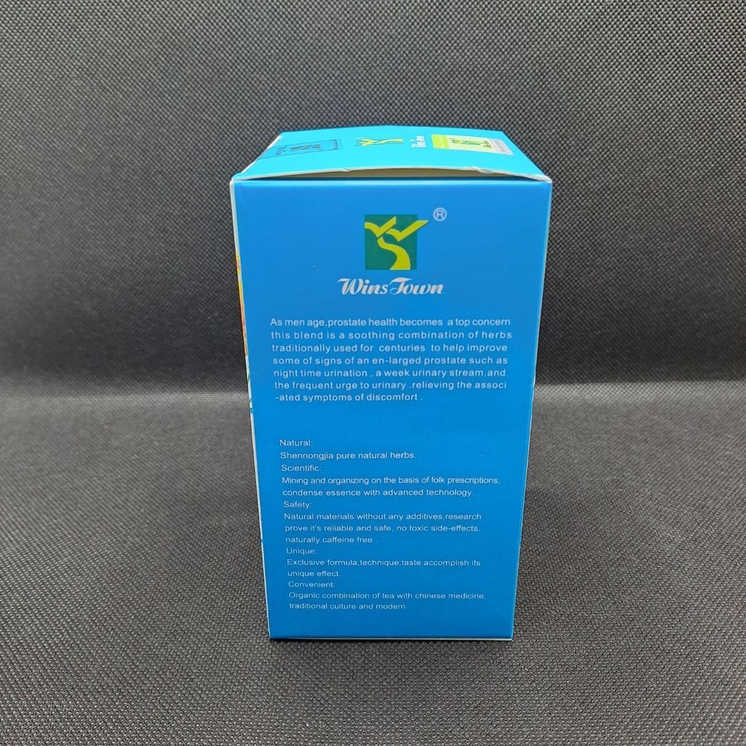 Men Prostate Health Tea Detox Herbal 20 Sachets Bags Winstown Natural Vegan Prostatitis BPH Organic