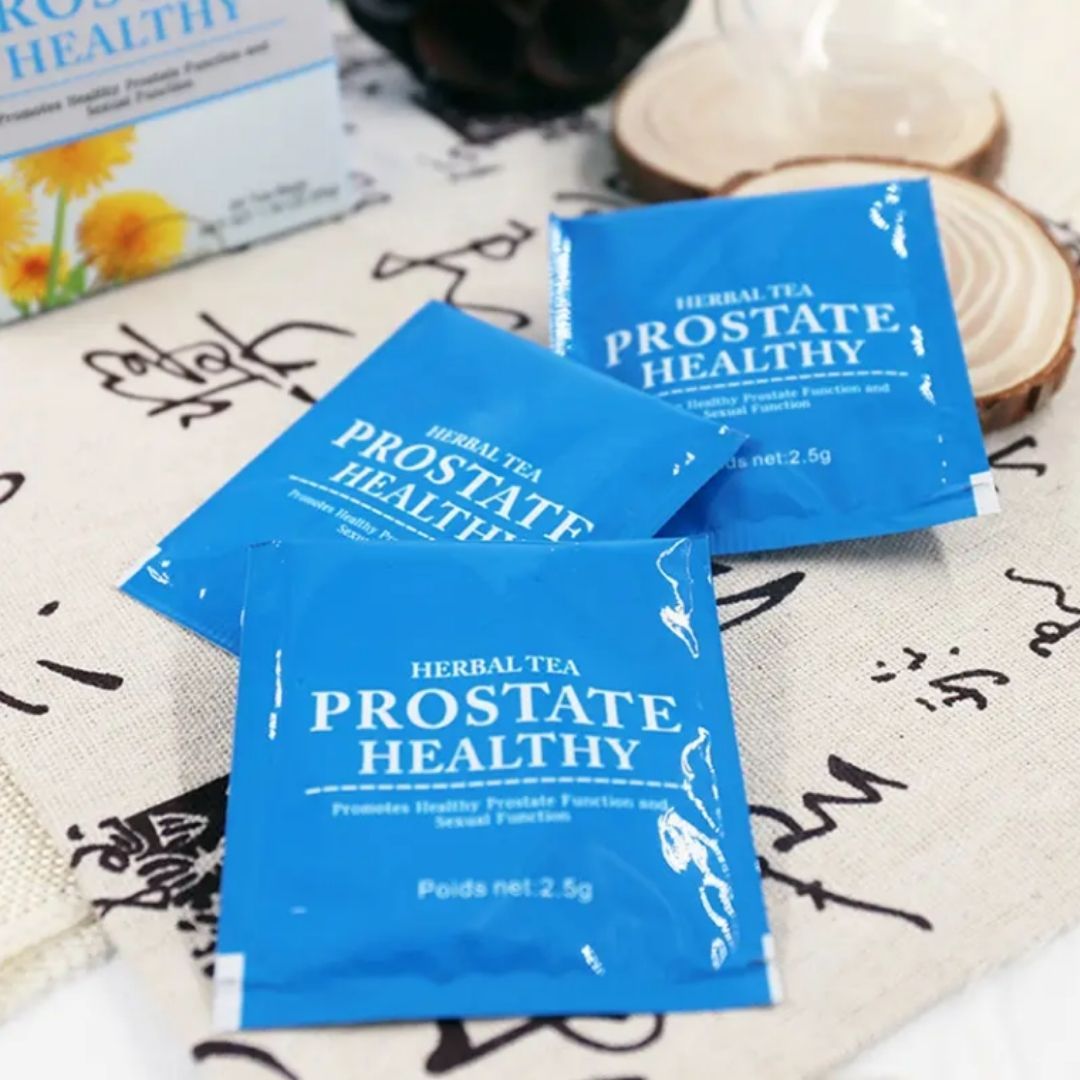 Men Prostate Health Tea Detox Herbal 20 Sachets Bags Winstown Natural Vegan Prostatitis BPH Organic