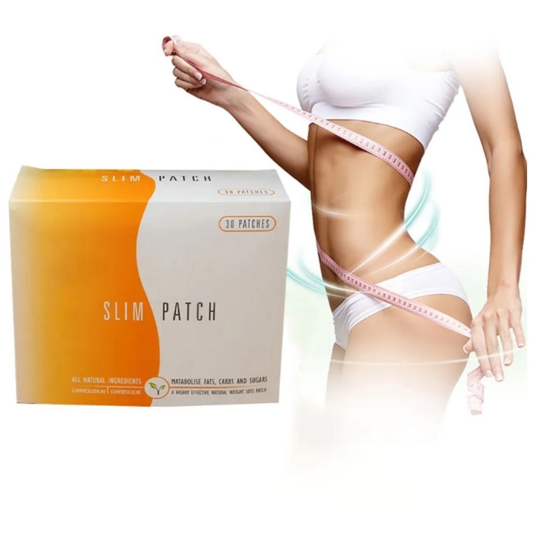 Magnet Slim Patch Weight Loss Fat Burning Belly Sticker 30 Pcs Herbal Slimming Detox Moxibustion Chinese Red Plaster for Relieve Stress and Improve Sleep Natural Body Shaping Magnetic
