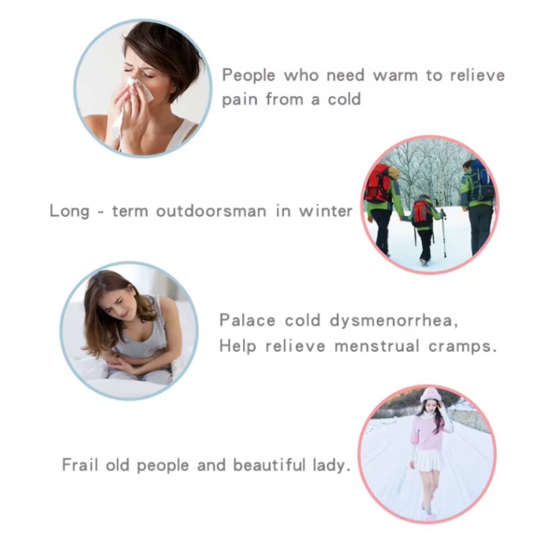 Instant Relief Warming Patches 8 Hours Camping Hiking Heating Dysmenorrhea Menstrual Cramps Muscle Pain Body Warmth Period Disposable Thermal Self-Heating Uterus 1 Piece