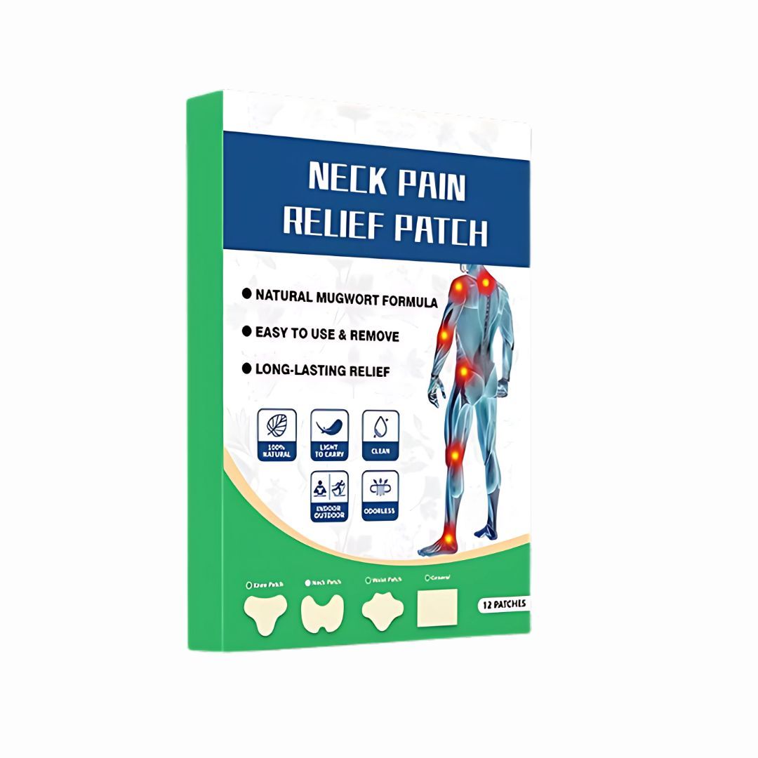 Instant Pain Relief Patches Herbal Natural 12 Pieces Deep Penetration Moxibustion Sports Hiking Menthol Pad Neck Ankle Knee Back Joint Shoulder Wormwood Japanese Herbs Relieving Muscle Strain