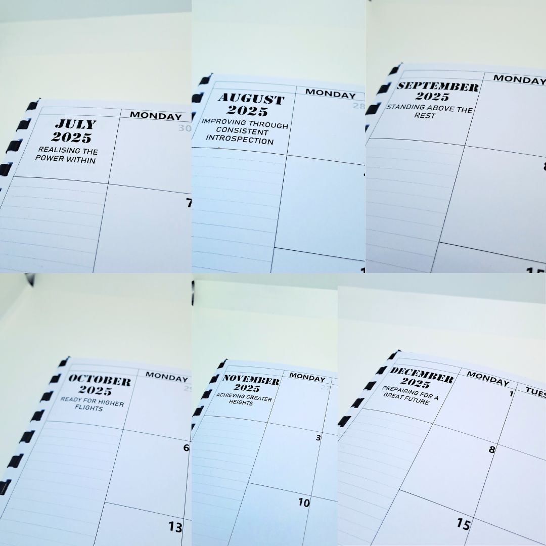 Writable 2025 Calendar A4 Size My Personal Planner Monthly Organizer Memo Goal Desk Office School Home Work Schedule To Do List Motivation