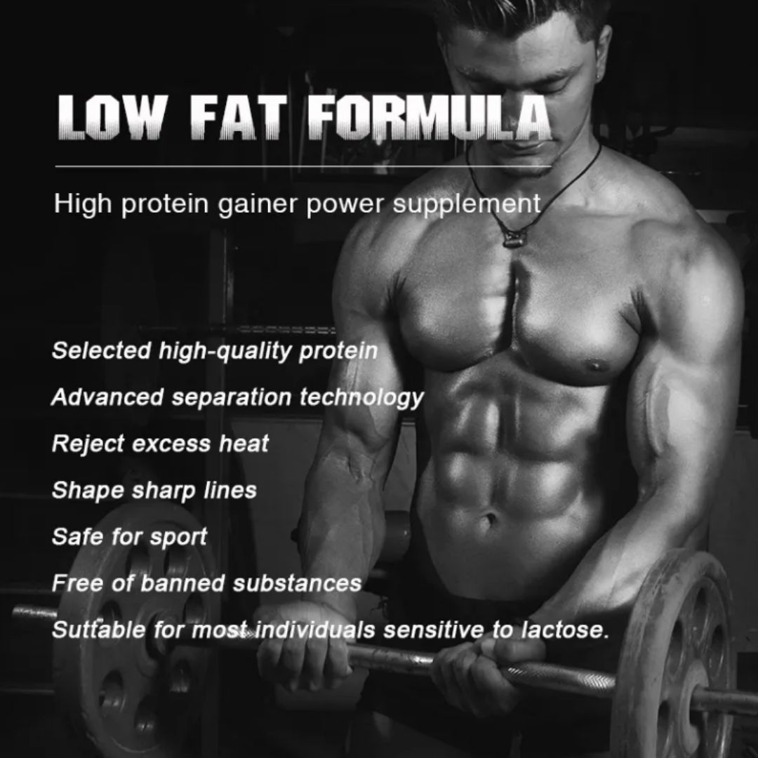Wins Town High Protein Weight Gainer Powder Muscle Mass Builder & Natural Vegan Supplement Bodybuilding Health Workout Halal Immune Anti-Fatigue Creatine Power Repair