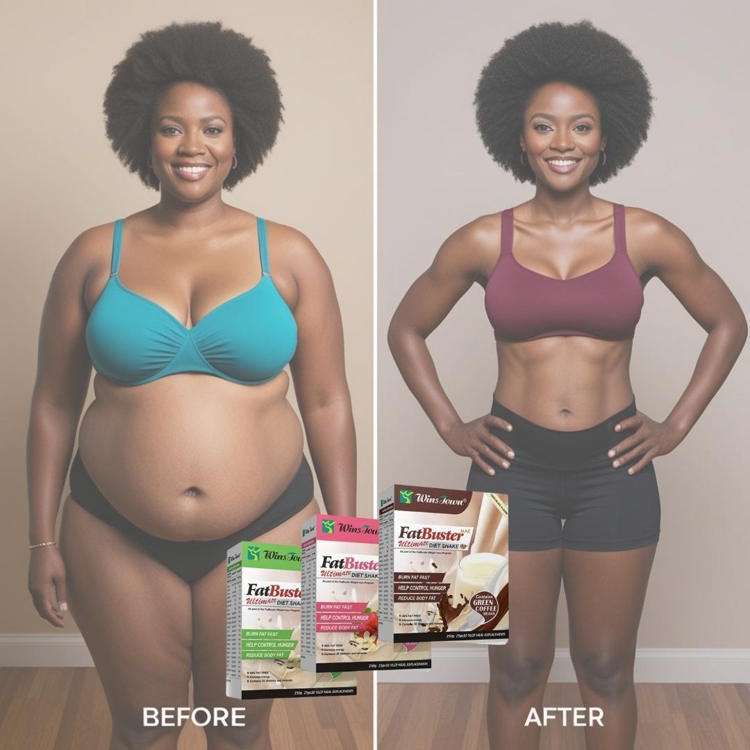 Winstown Fat Buster Max Slimming Shake – Green Coffee High Protein Meal Replacement 10 Sachets Strawberry, Chocolate and Vanilla Blaster Fast Weight Loss Supplement Flat Tummy Instant Milkshake Vegan