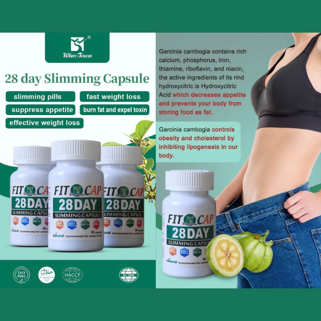 2 in 1 Combination Pack 28 Day Slimming Tea and Fat Burner Capsule Combo Detox, Burn Fat & Control Weight Naturally Herbal Supplement Green Fit Tea Fit Cap Loss