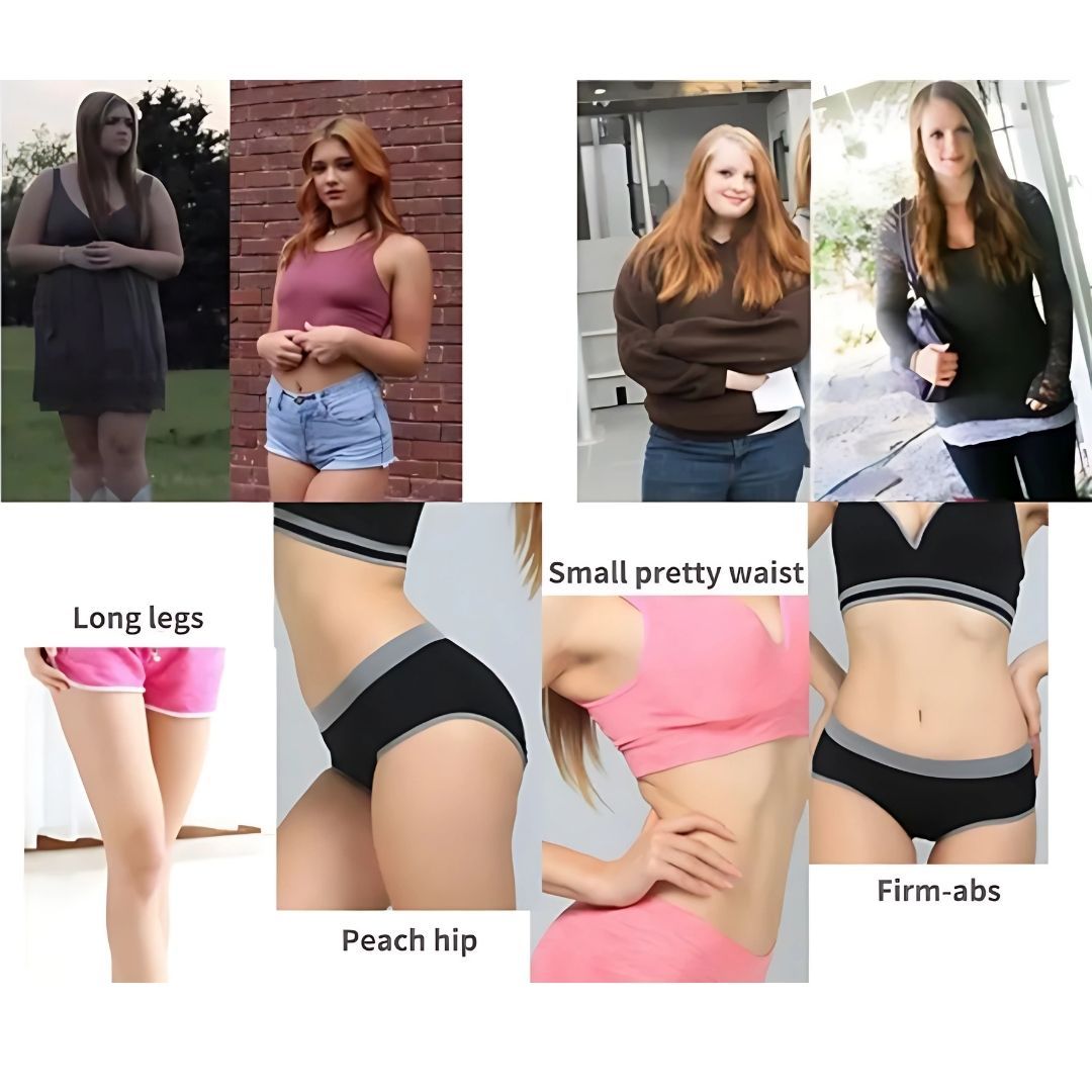 2 in 1 Combination Pack 28 Day Slimming Tea and Fat Burner Capsule Combo Detox, Burn Fat & Control Weight Naturally Herbal Supplement Green Fit Tea Fit Cap Loss