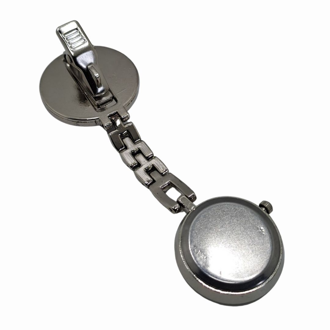 EMOJI SMILEY FACE LIGHT BLUE Nurse Fob Watch Clip-On - Quartz Pin Brooch Pocket Watch for Medical Professionals