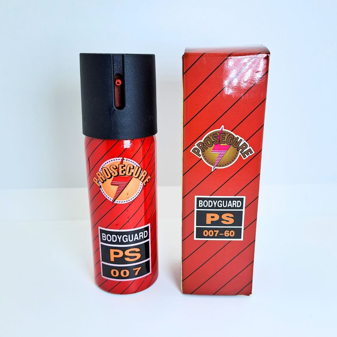 PROSECURE BODYGUARD 60 ML Pepper Spray Self Defense Capsicum Mace Tear Gas Personal Protection Anti Thief Dog Bear Hyena Mugging Defence