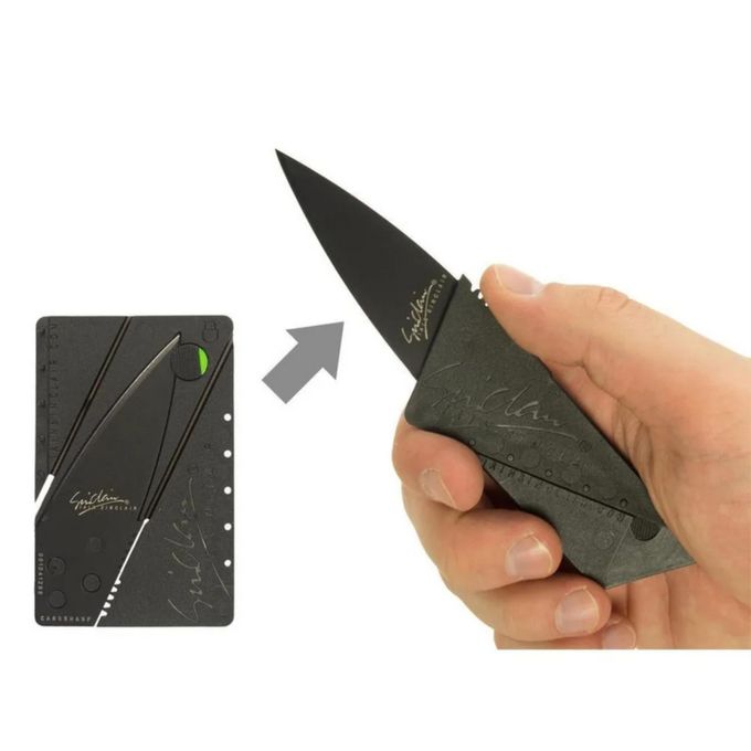 Foldable Credit Card Knife Pocket Secret Camping Swiss Wallet Gift Men Tool Discreet Hidden Business EDC Every Day Carry