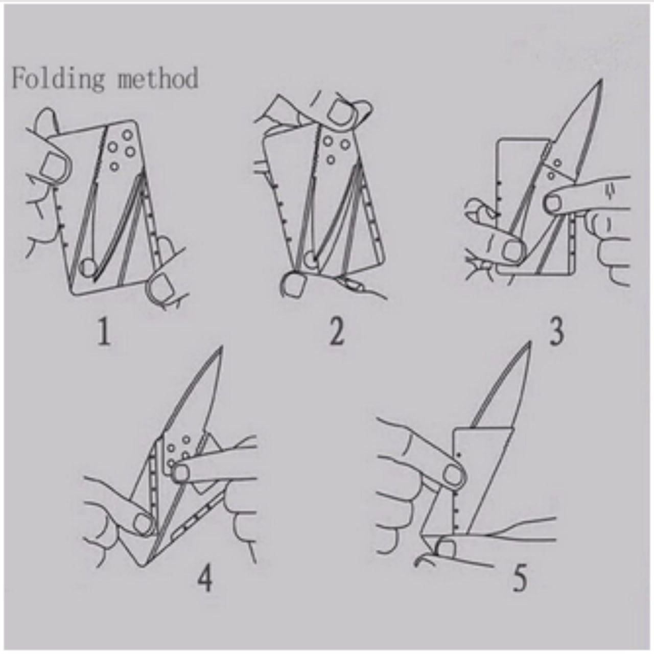 Foldable Credit Card Knife Pocket Secret Camping Swiss Wallet Gift Men Tool Discreet Hidden Business EDC Every Day Carry