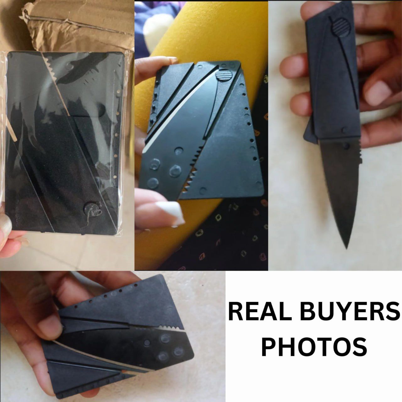 Foldable Credit Card Knife Pocket Secret Camping Swiss Wallet Gift Men Tool Discreet Hidden Business EDC Every Day Carry