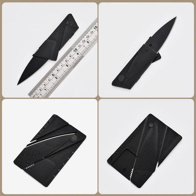 Foldable Credit Card Knife Pocket Secret Camping Swiss Wallet Gift Men Tool Discreet Hidden Business EDC Every Day Carry