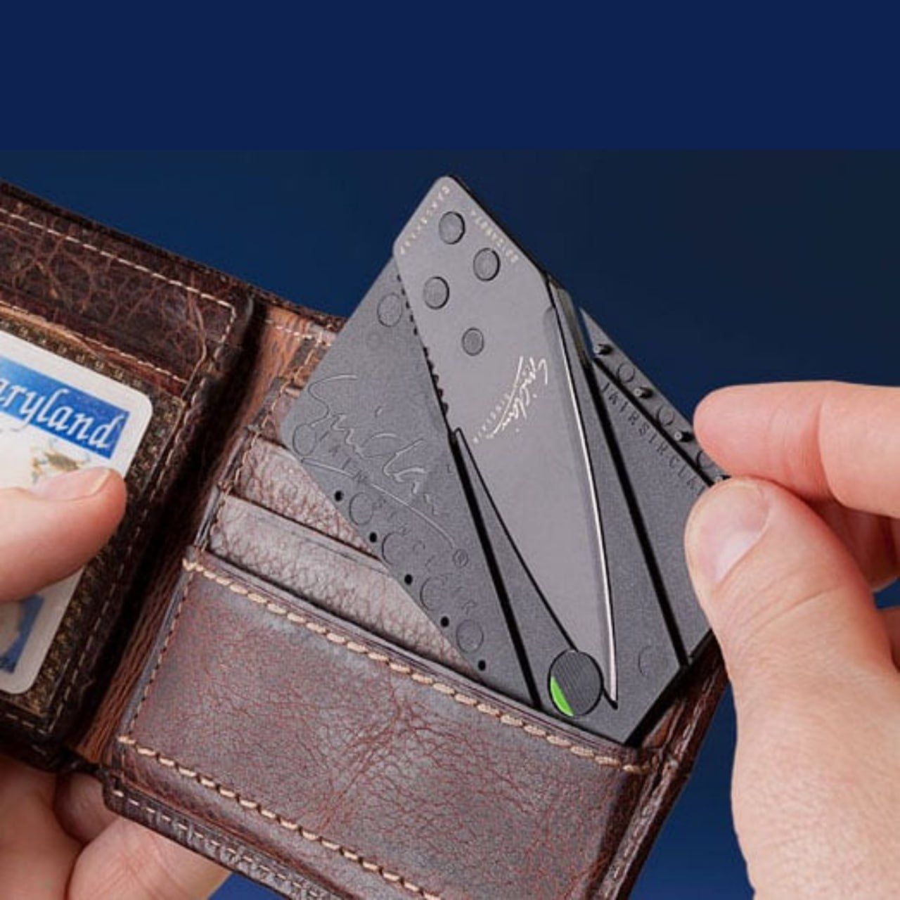 Foldable Credit Card Knife Pocket Secret Camping Swiss Wallet Gift Men Tool Discreet Hidden Business EDC Every Day Carry