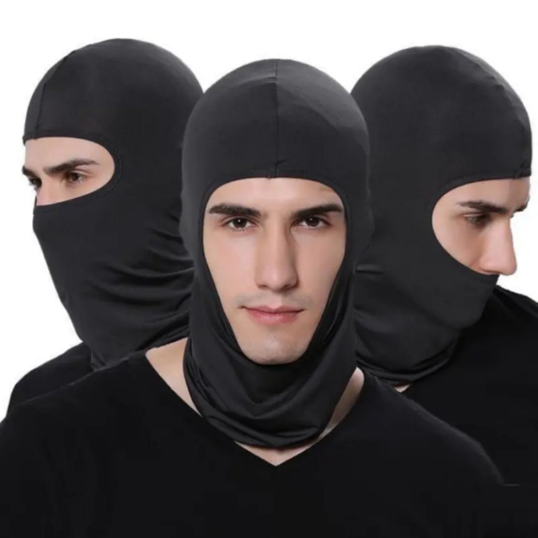 BLACK Full Face Ski Mask Balaclava Anti Dust Wind Proof Bike Sports Headgear Motor Riding Cosplay UV Ninja Maandamano Gen Z Designer Helmet Liner One Hole Cycling Bicycle Motorcycle Motorbike Unisex