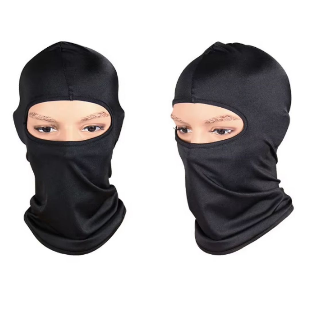 BLACK Full Face Ski Mask Balaclava Anti Dust Wind Proof Bike Sports Headgear Motor Riding Cosplay UV Ninja Maandamano Gen Z Designer Helmet Liner One Hole Cycling Bicycle Motorcycle Motorbike Unisex