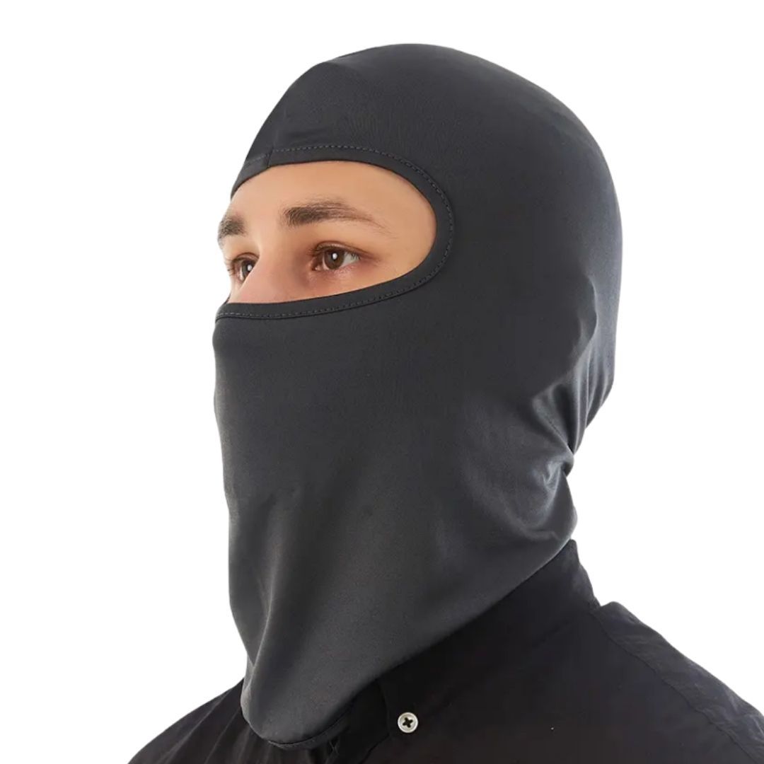 DARK GREY Ski Mask Balaclava Full Face Helmet Liner One Hole Cycling Bicycle Motorcycle Motorbike Accessory Hunting Tactical Hiking Summer Light Cover Monkey Cap Scarf Durag Beanie Neck Gaiter Bandana