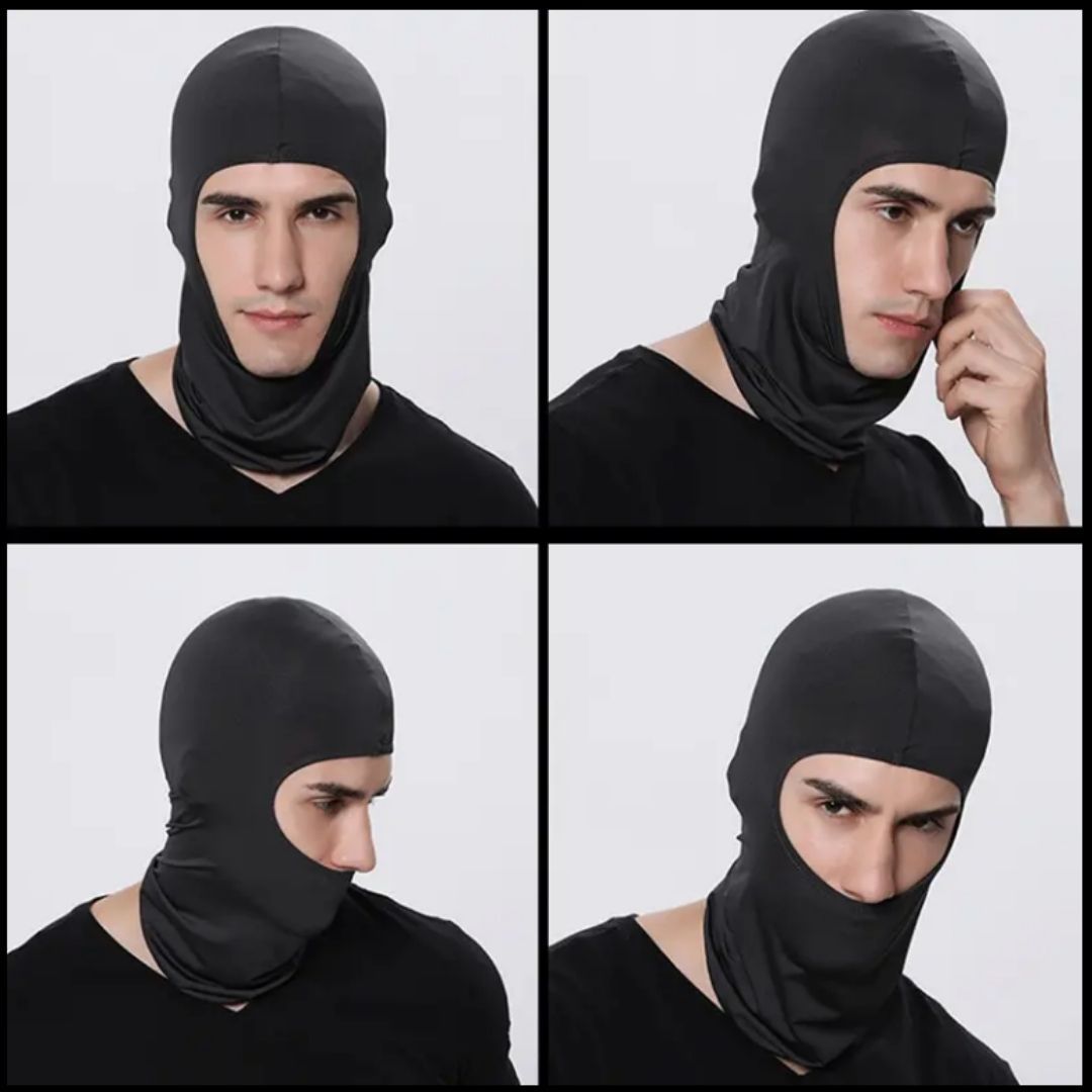 DARK GREY Ski Mask Balaclava Full Face Helmet Liner One Hole Cycling Bicycle Motorcycle Motorbike Accessory Hunting Tactical Hiking Summer Light Cover Monkey Cap Scarf Durag Beanie Neck Gaiter Bandana