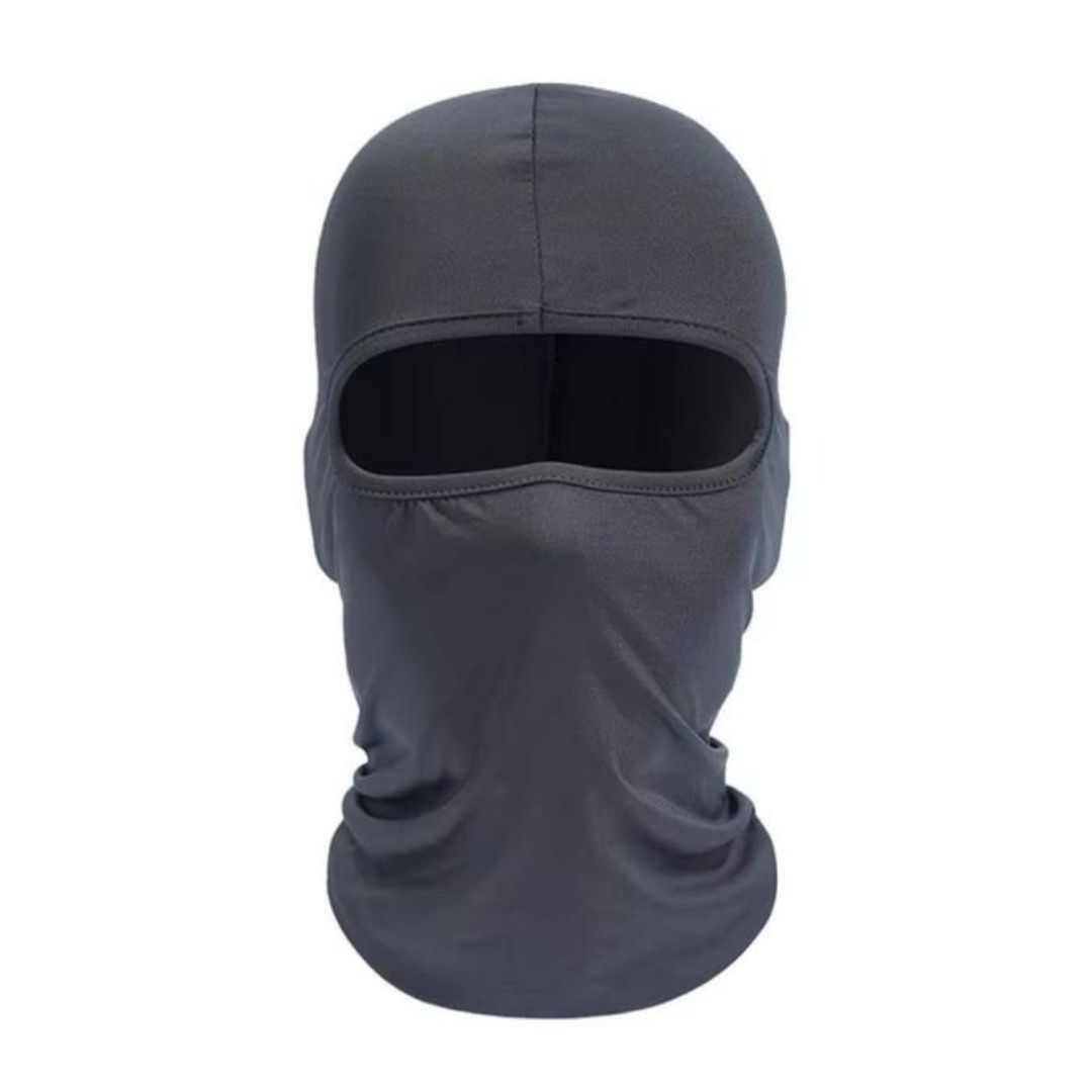 DARK GREY Ski Mask Balaclava Full Face Helmet Liner One Hole Cycling Bicycle Motorcycle Motorbike Accessory Hunting Tactical Hiking Summer Light Cover Monkey Cap Scarf Durag Beanie Neck Gaiter Bandana