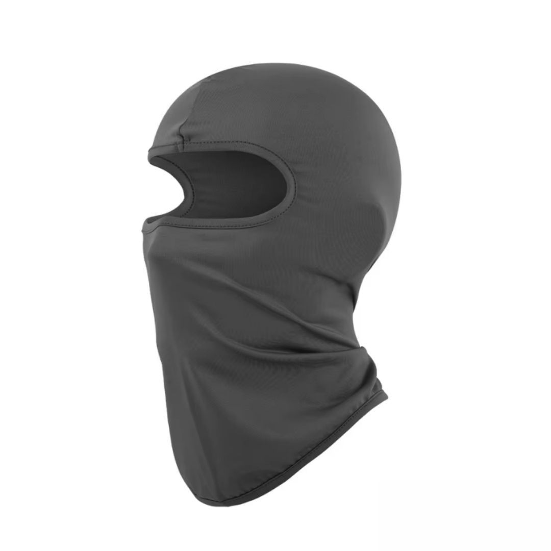 DARK GREY Ski Mask Balaclava Full Face Helmet Liner One Hole Cycling Bicycle Motorcycle Motorbike Accessory Hunting Tactical Hiking Summer Light Cover Monkey Cap Scarf Durag Beanie Neck Gaiter Bandana