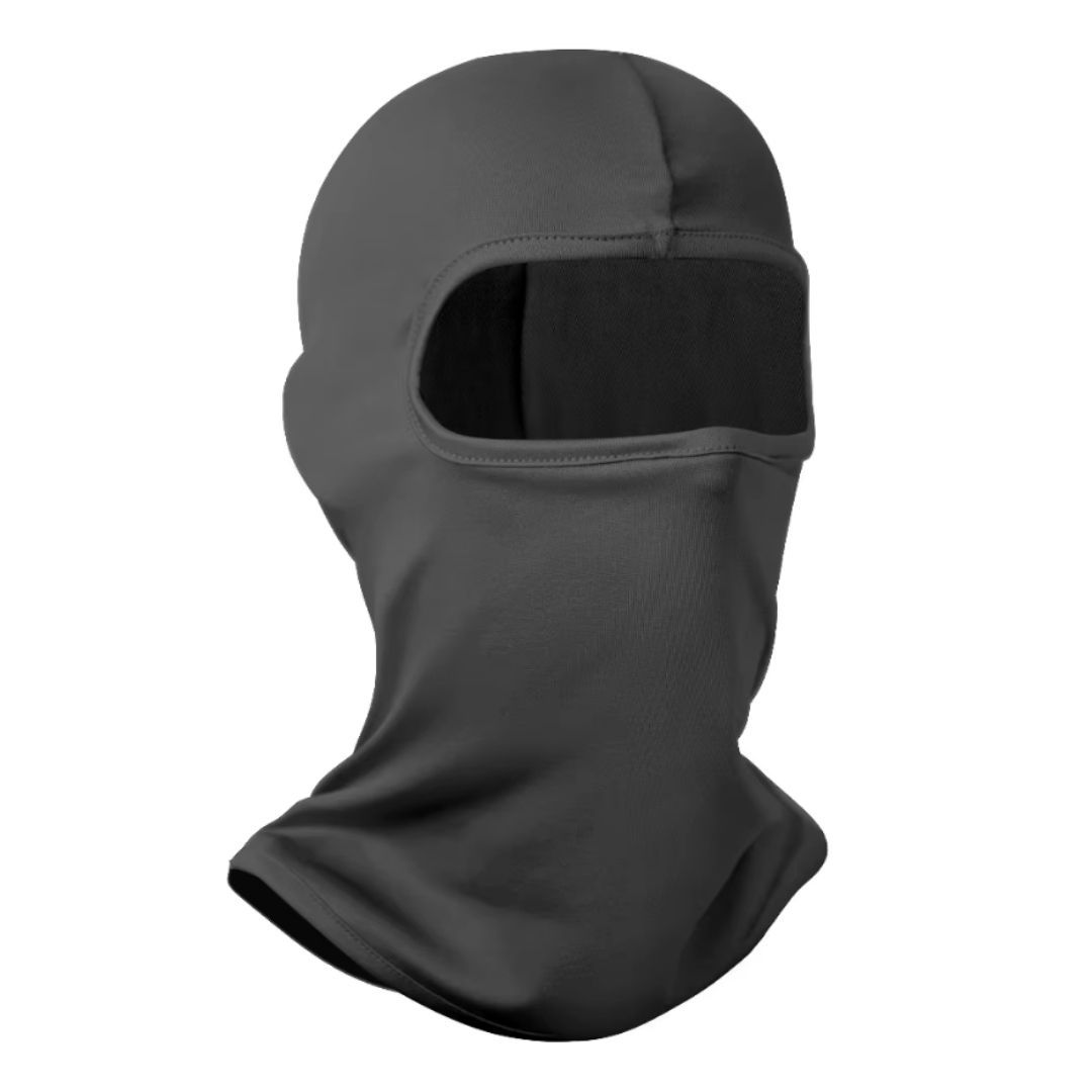 DARK GREY Ski Mask Balaclava Full Face Helmet Liner One Hole Cycling Bicycle Motorcycle Motorbike Accessory Hunting Tactical Hiking Summer Light Cover Monkey Cap Scarf Durag Beanie Neck Gaiter Bandana