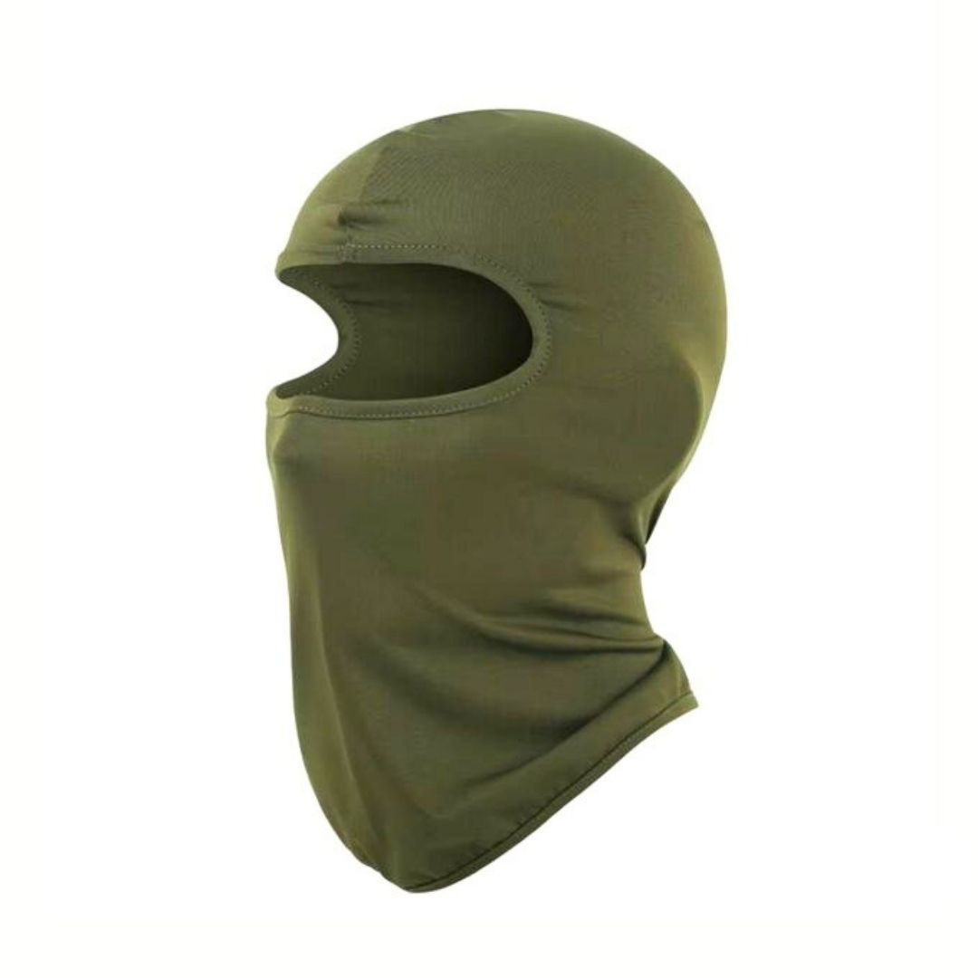 JUNGLE GREEN Ski Mask Balaclava Full Face Helmet Liner One Hole Cycling Bicycle Motorcycle Motorbike Accessory Hunting Tactical Hiking Summer Light Cover Monkey Cap Scarf Durag Beanie Neck Gaiter ARMY