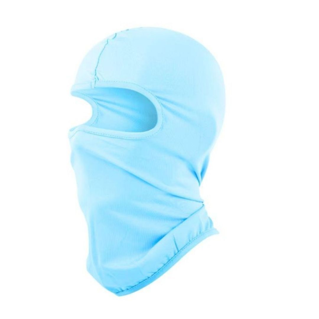 LIGHT SKY BLUE Ski Mask Balaclava Full Face Helmet Liner One Hole Cycling Bicycle Motorcycle Motorbike Accessory Hunting Tactical Hiking Summer Light Cover Monkey Cap Scarf Durag Beanie Neck Gaiter