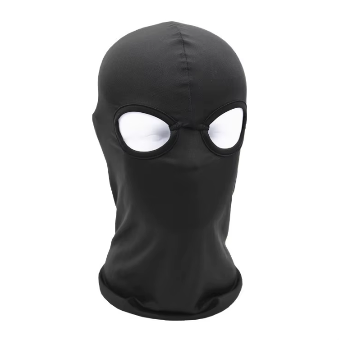 Full Face Ski Mask Balaclava with 2 Two Holes FM-3 Black Light Cover Summer Sports Tactical Cosplay Acting Photo Video Shoot Skiing Skating Cycling Bicycle Motorbike Motorcycle Accessory Monkey Cap