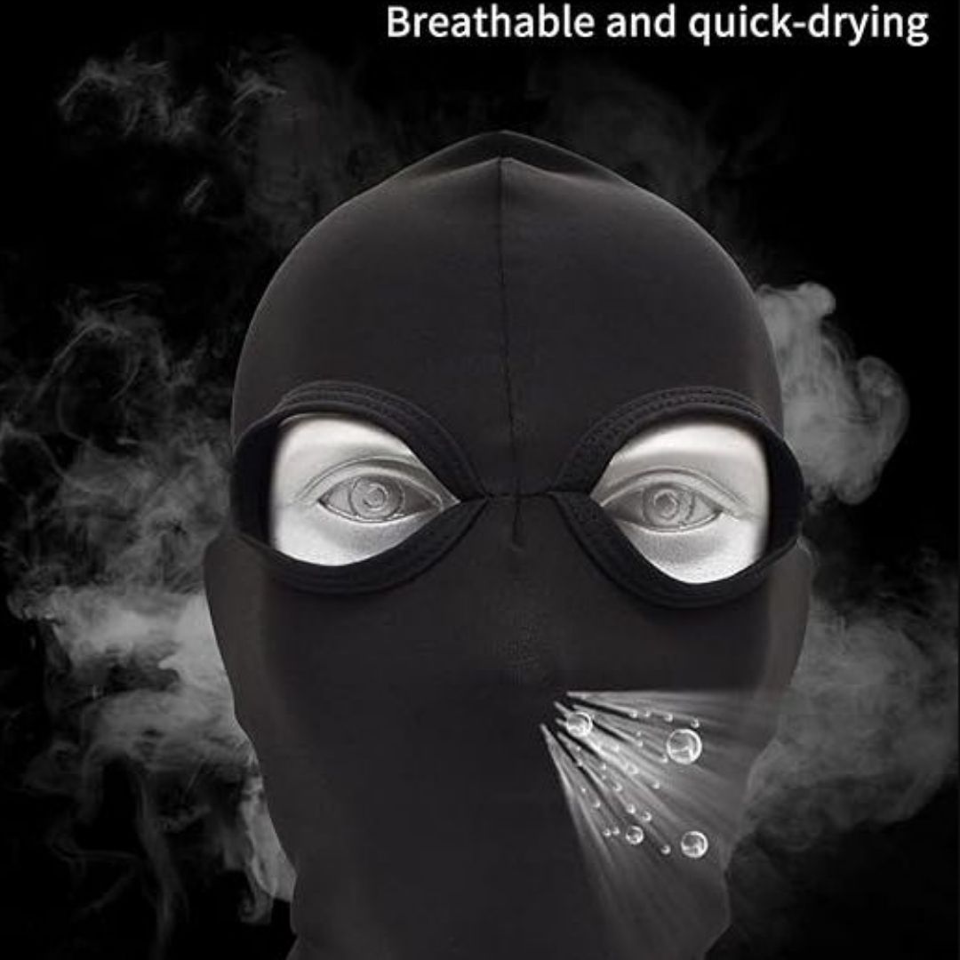 Balaclava with Two Holes Full Face Mask Summer Bike Motorbike Sports Monkey Cap Ninja Ski FM-3 Black Light Cover Summer Sports Tactical Cosplay Acting Photo Video Shoot Skiing Skating Cycling Bicycle