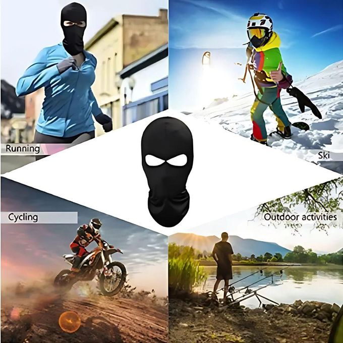 Balaclava with Two Holes Full Face Mask Summer Bike Motorbike Sports Monkey Cap Ninja Ski FM-3 Black Light Cover Summer Sports Tactical Cosplay Acting Photo Video Shoot Skiing Skating Cycling Bicycle