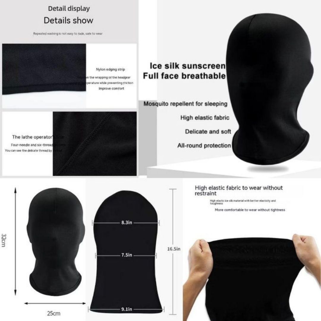 Full Face Balaclava Mask with No Hole Cosplay Cosplay Hat Sun Protection Acting Ninja Head Cover See Through Acting Cosplay Halloween Video Photo Shoot Maandamano Gen Z Monkey Cap Designer Fashion
