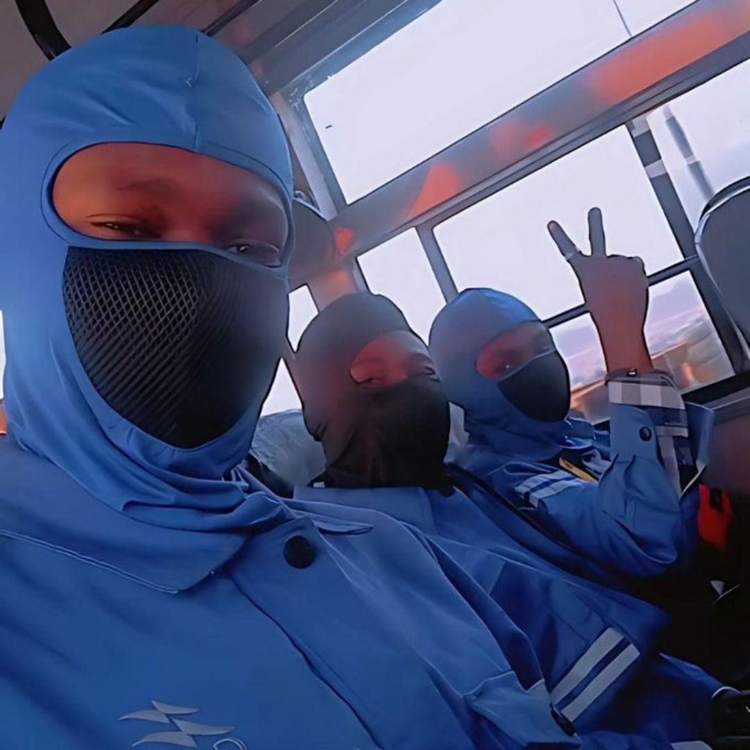 BLUE Full Face Balaclava Mask with Filter Mesh One Hole Cover Monkey Ninja Cap Helmet Liner Tactical Anti Dust Smoke UV Wind Proof Headgear Riding Cycling Bicycle Motorcycle Bike FM5 Accessories