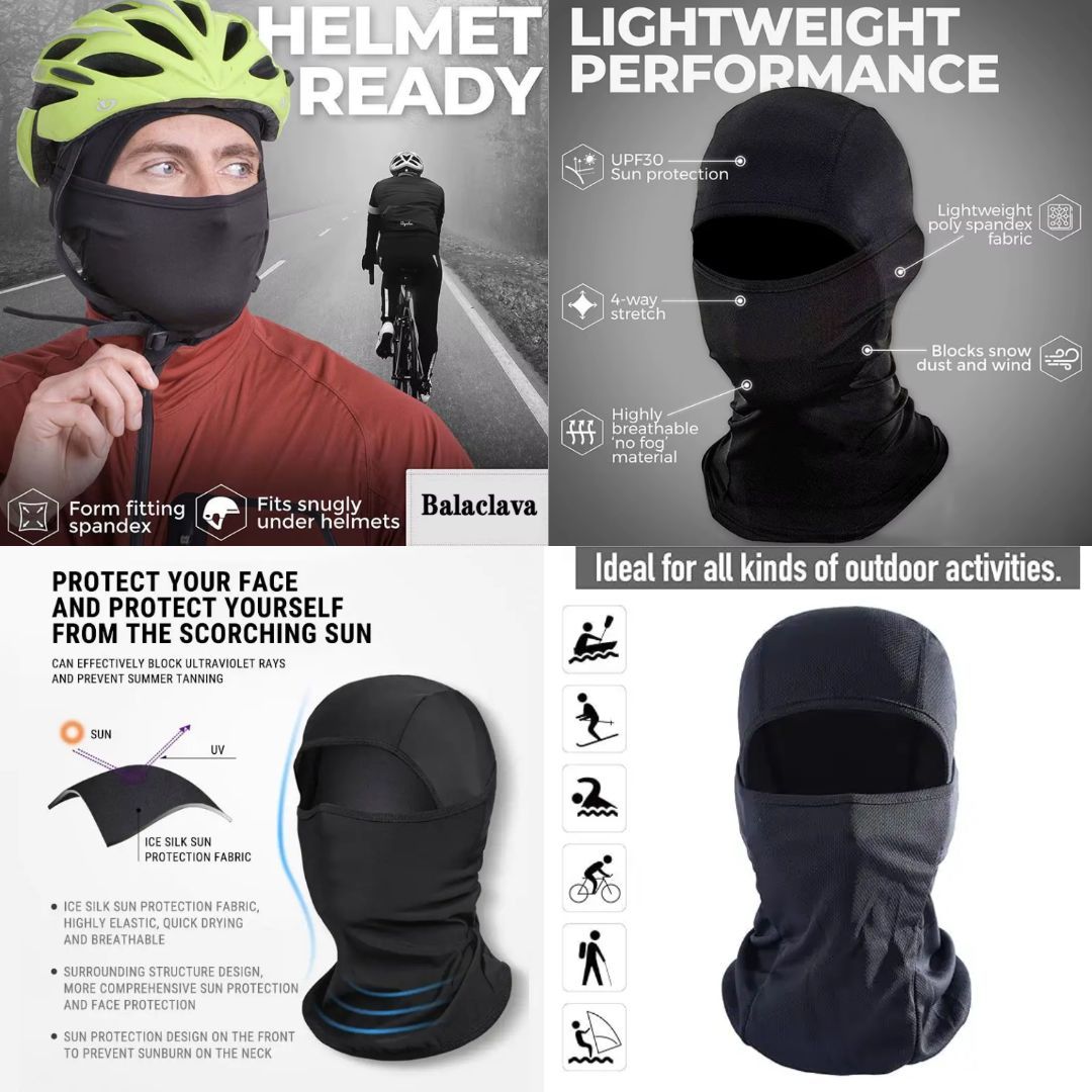 Army Military Style Tactical Balaclava Ski Mask FM6 Videoshoot One Hole Elastic Tube Bandana Hiking Hunting Skating Hat High Top Premium Quality Accessory Accessories Lightweight Fishing Face Shield