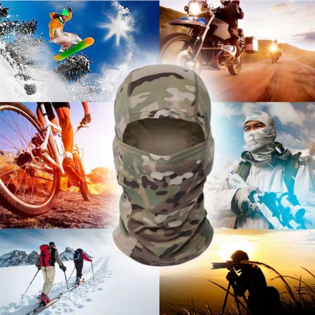 Pullover Tactical Ski Mask Balaclava Full Face BLACK FM6 Cover Motorcycle Bicycle Outdoor Sports Skiing Cycling Motorbike Bike UV Protection Folding Headgear Helmet Liner Neck Gaiter Durag Hijab