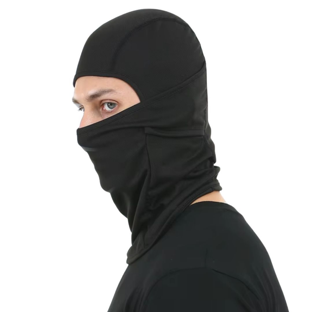 Army Military Police Tactical Quick Folding Ski Mask Balaclava One Hole Full Face Cover Motorbike Bike Accessories Lightweight Fishing FM6 Hiking Hunting Camping BLACK Helmet Liner Anti Wind Dust