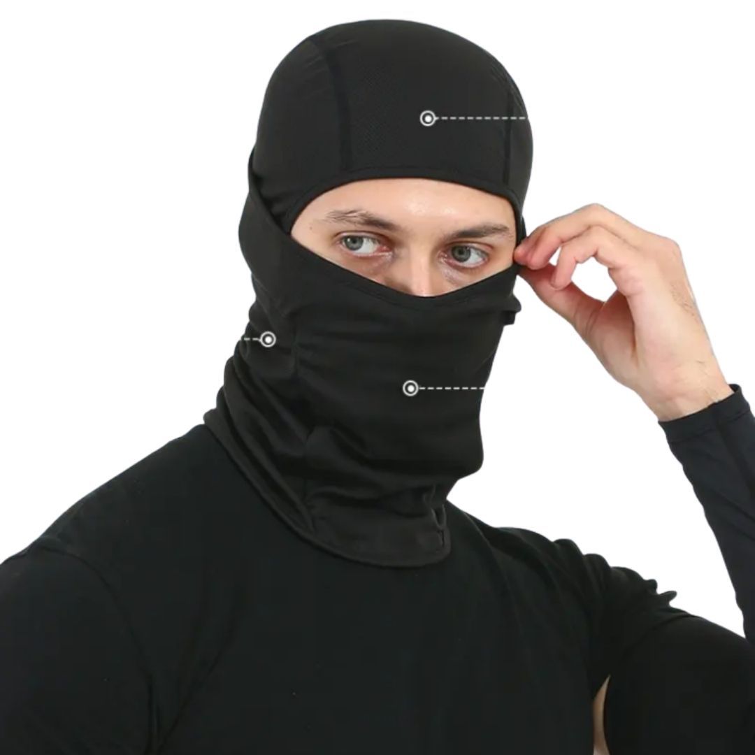 Army Military Police Tactical Quick Folding Ski Mask Balaclava One Hole Full Face Cover Motorbike Bike Accessories Lightweight Fishing FM6 Hiking Hunting Camping BLACK Helmet Liner Anti Wind Dust