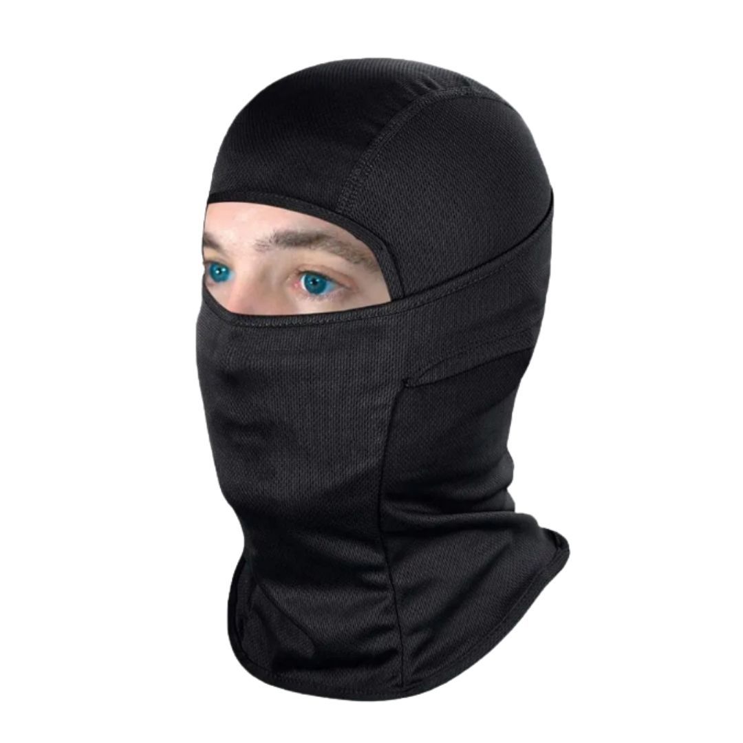 Army Military Police Tactical Quick Folding Ski Mask Balaclava One Hole Full Face Cover Motorbike Bike Accessories Lightweight Fishing FM6 Hiking Hunting Camping BLACK Helmet Liner Anti Wind Dust