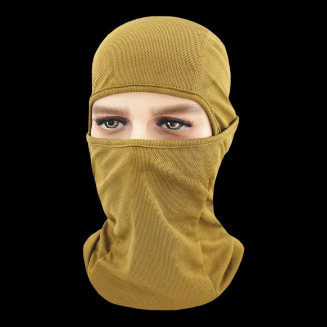 Tactical Mask Balaclava Light Summer BROWN FM6 Ski Full Face Cover Summer Breathable Light Windproof Dustproof Unisex Ice Silk Polyester Spandex Anti-UV Anti-Dust Anti-Wind Women Men Head Cap