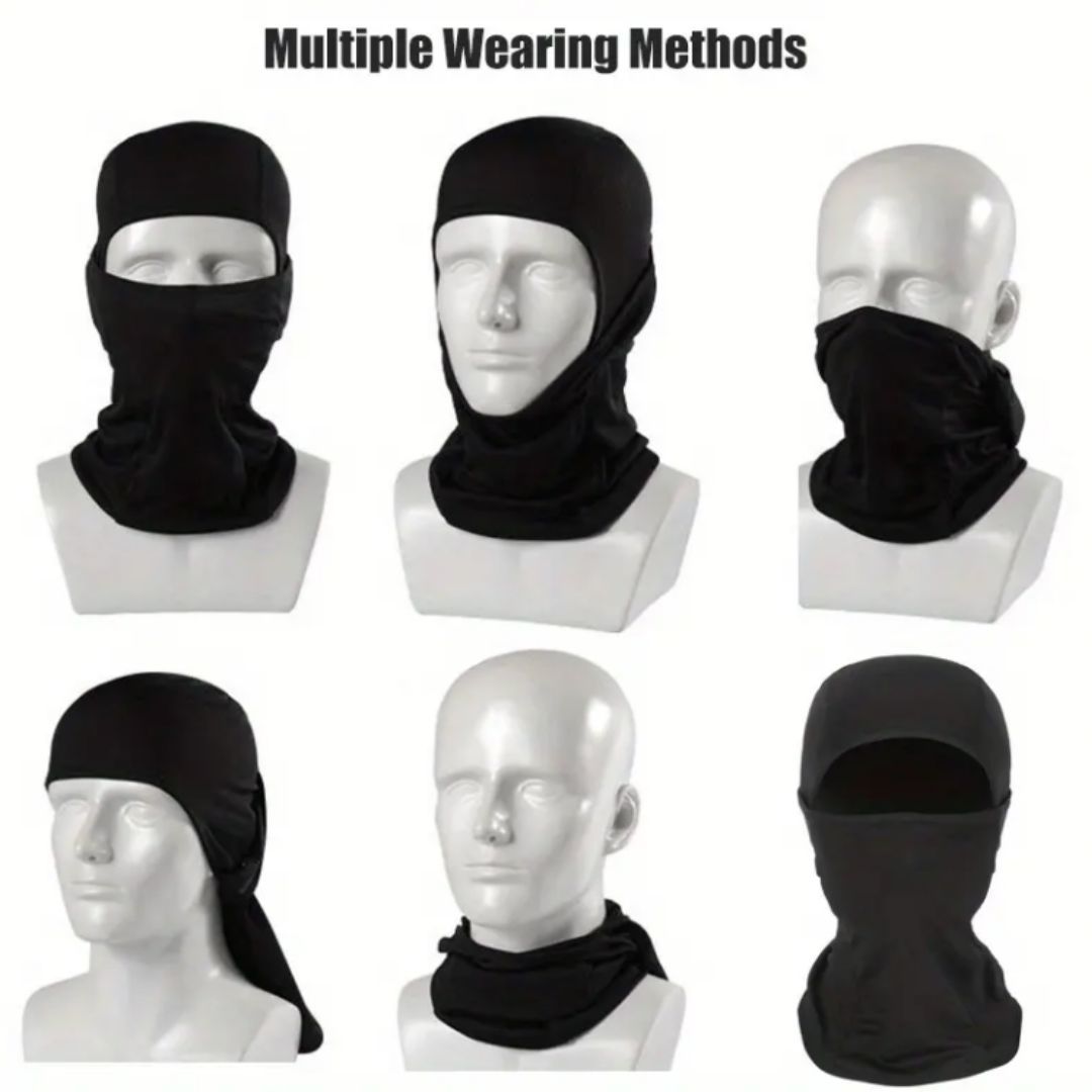 Quick Folding Ski Mask Balaclava BROWN FM6 One Hole Full Face Cover Monkey Ninja Designer Cosplay Photoshoot Videoshoot Tactical Elastic Tube Bandana Hiking Hunting Skating Army Military Hat High Top