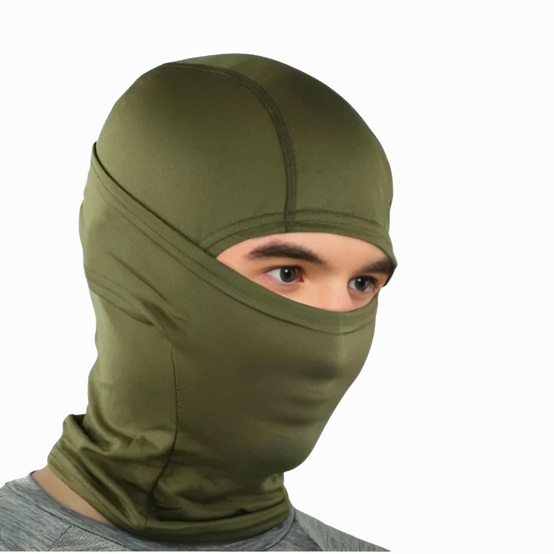 GREEN Tactical Pullover Balaclava Mask Full Face Ski Cover Motorcycle Bicycle Outdoor Sports Skiing Cycling Motorbike Bike UV Protection Folding Headgear Helmet Liner Neck Gaiter Durag Hijab FM6