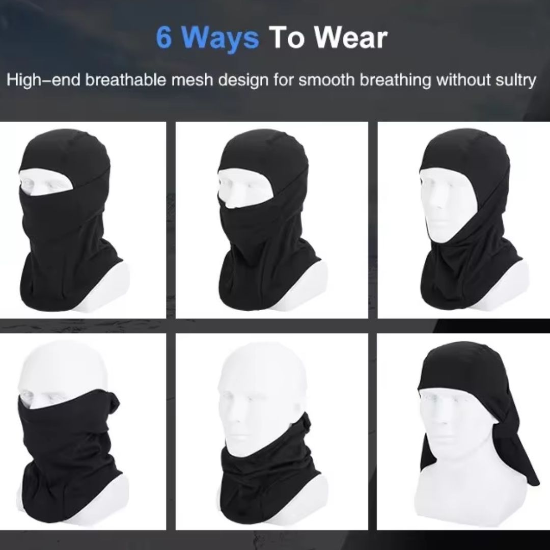 GREEN Tactical Pullover Balaclava Mask Full Face Ski Cover Motorcycle Bicycle Outdoor Sports Skiing Cycling Motorbike Bike UV Protection Folding Headgear Helmet Liner Neck Gaiter Durag Hijab FM6