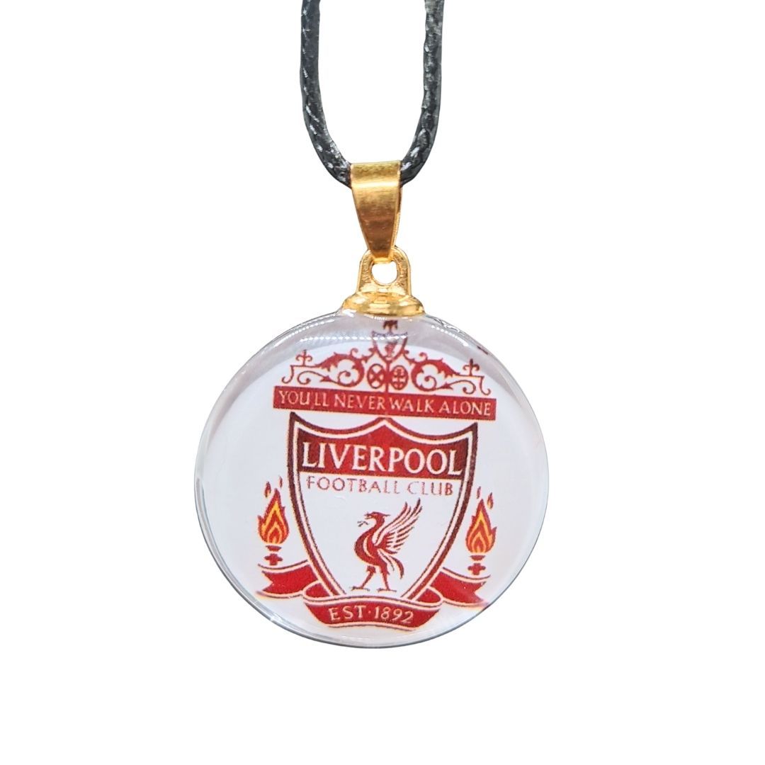 Football Team Logo Necklace Pendant Plastic Glass Soccer Fan EPL Gift Club Merchandise Team Souvenir Men Arsenal Chelsea Liverpool Manchester United Man City Merch Souvenirs Badge Icon Unisex Men's