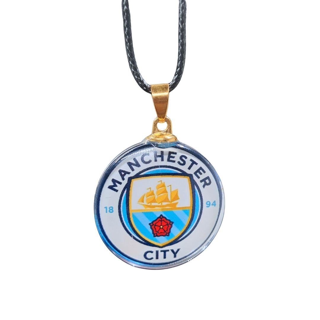 Football Team Logo Necklace Pendant Plastic Glass Soccer Fan EPL Gift Club Merchandise Team Souvenir Men Arsenal Chelsea Liverpool Manchester United Man City Merch Souvenirs Badge Icon Unisex Men's