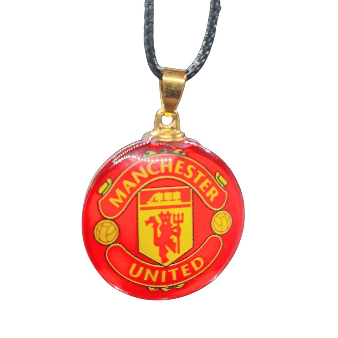 Football Team Logo Necklace Pendant Plastic Glass Soccer Fan EPL Gift Club Merchandise Team Souvenir Men Arsenal Chelsea Liverpool Manchester United Man City Merch Souvenirs Badge Icon Unisex Men's