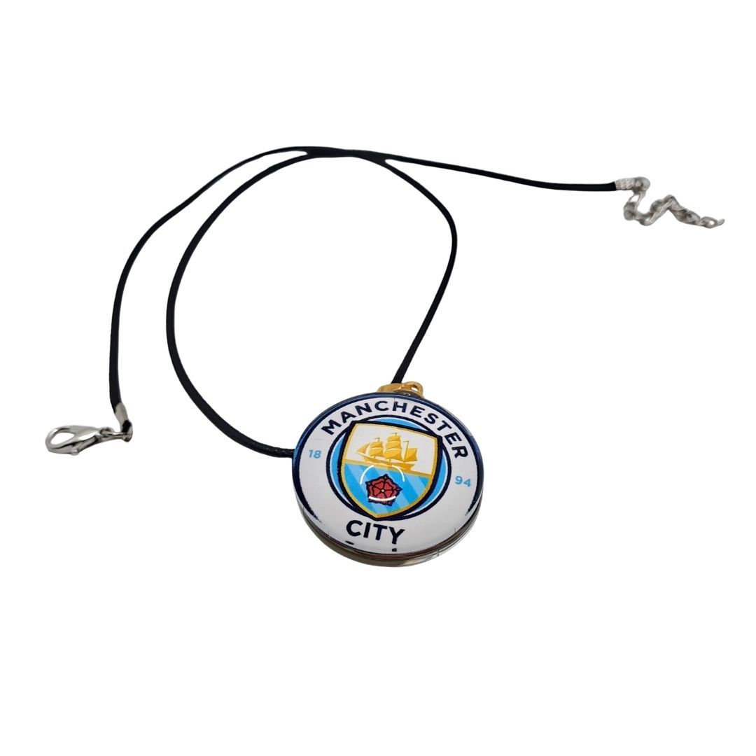 Manchester City Necklace Football Men's Gift Pendant Women's Soccer Fans Logo Birthday Man The Citizens Sky Blues Merch