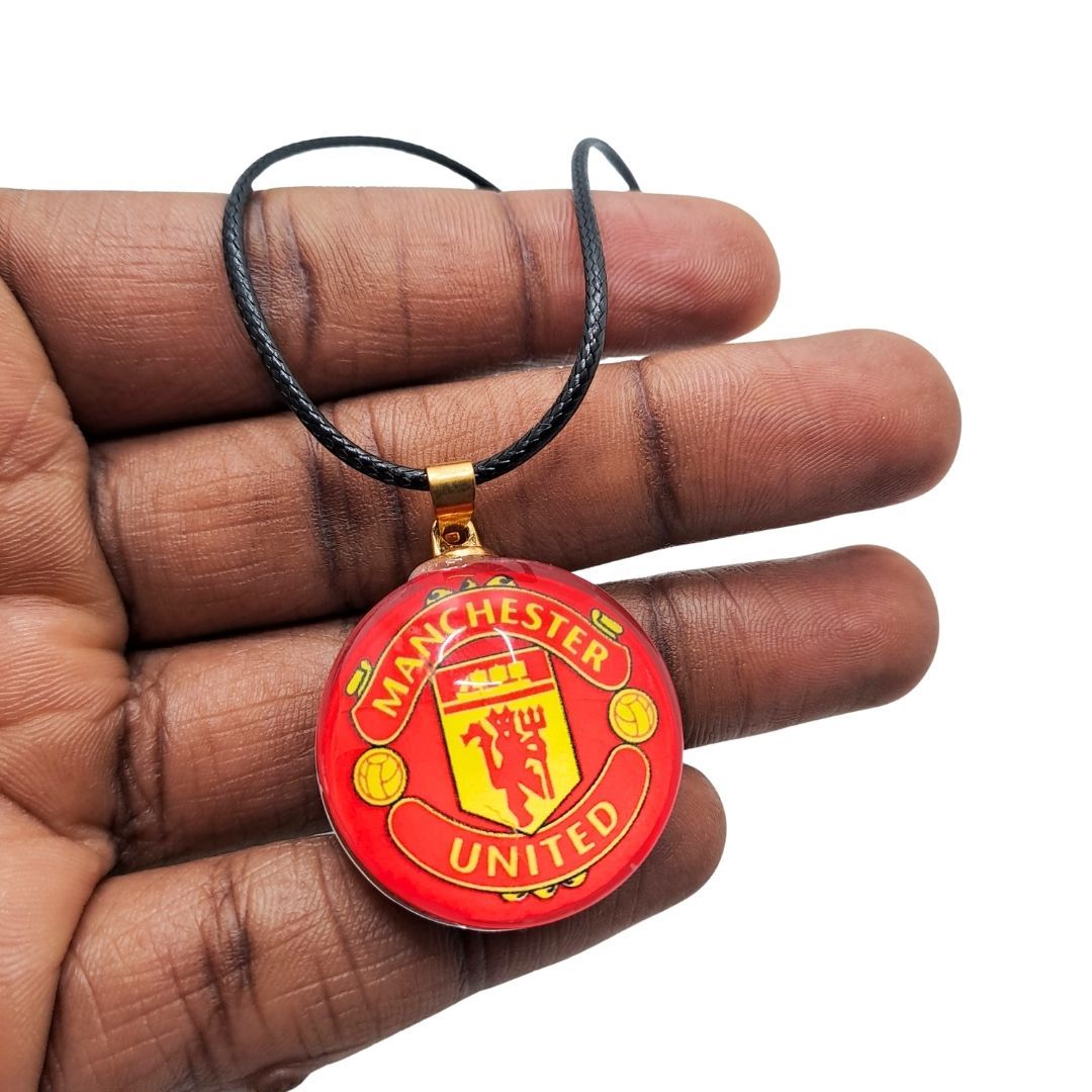 Necklace For Man U Fans Football Team Logo Pendant Gift Merchandise Men Women Manchester United Red Devils Birthday