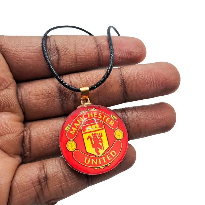 Necklace For Man U Fans Football Team Logo Pendant Gift Merchandise Men Women Manchester United Red Devils Birthday
