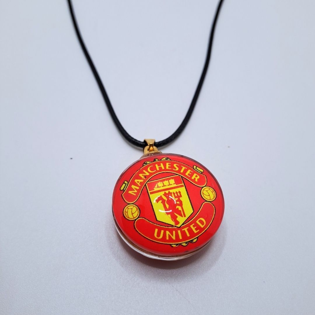 Necklace For Man U Fans Football Team Logo Pendant Gift Merchandise Men Women Manchester United Red Devils Birthday