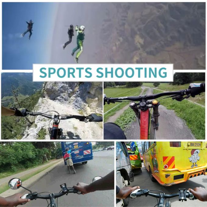 Adjustable Chest Action Camera or Smart Phone Holder Harness Strap Mount Belt Bicycle Motorcycle ATV Skating Hiking Vlogging Driving Bike Motorbike Accessory POV Bracket Rotating Vest Go Pro Hero Kit
